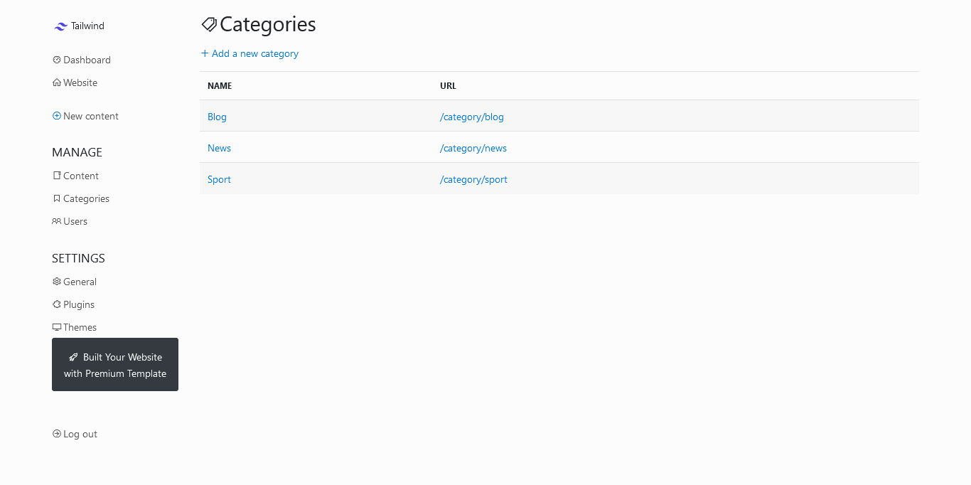 installation tailwind blog cms