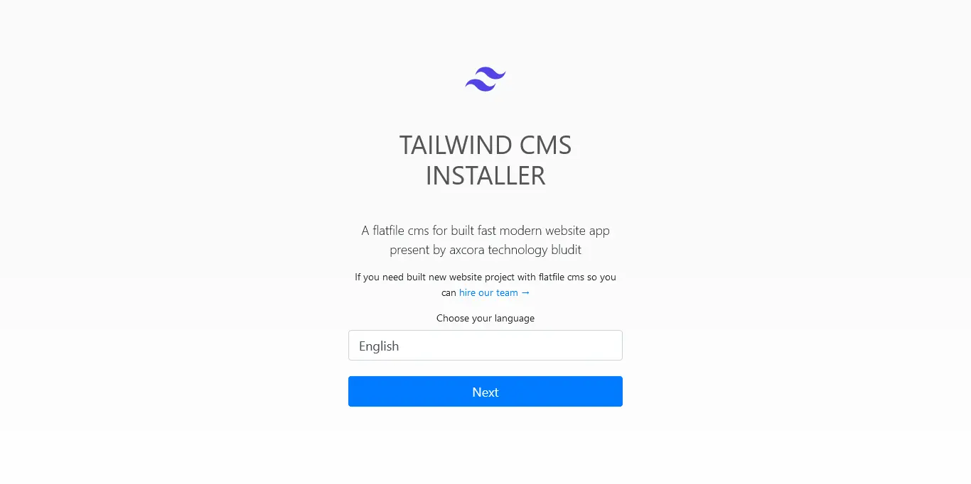 installation tailwind blog cms