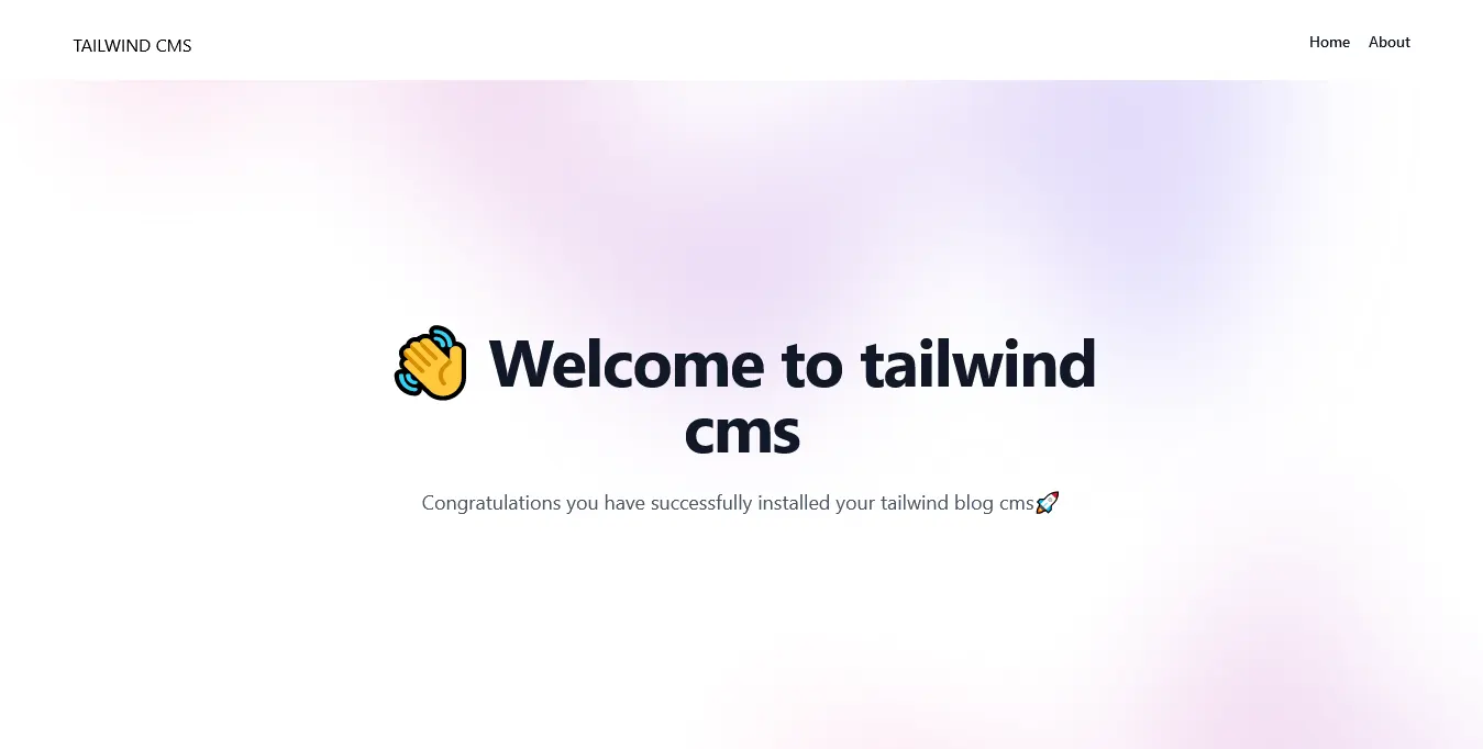 installation tailwind blog cms